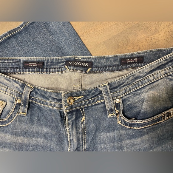 👖 VIGOSS • Slim Boot • Heritage Fit Jeans | Size: 15/16 Long - Picture 2 of 10